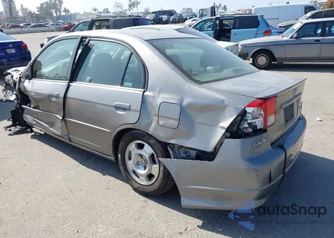 2004 Honda Civic Hybrid from USA, damaged, VIN JHMES96604S022802